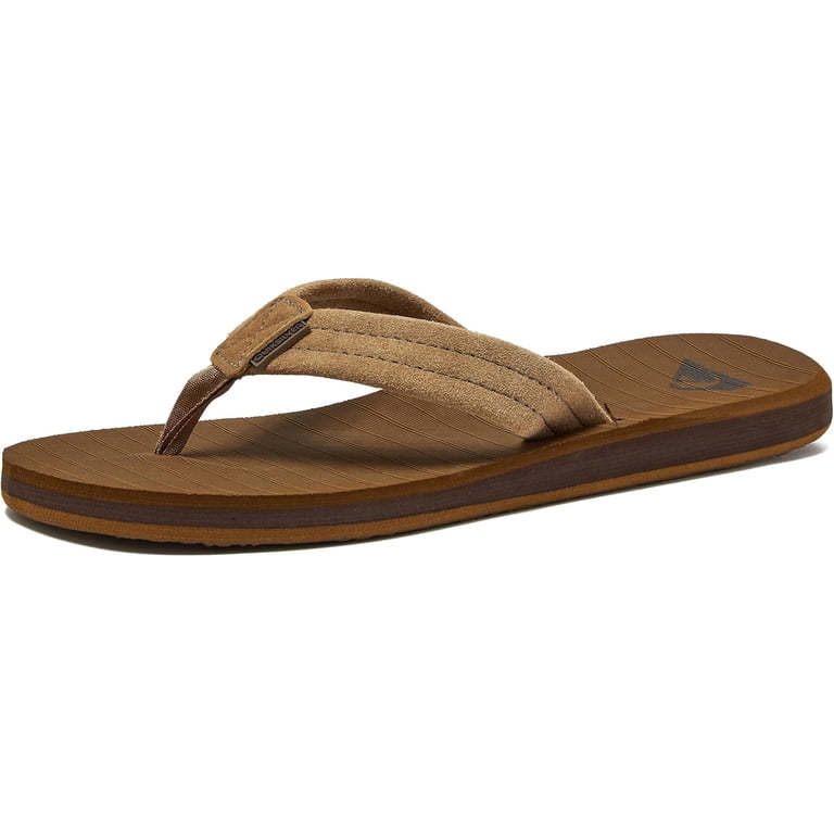 Quiksilver Men\'s Brown/Tan Slide Sandals Mens Sunset Suede Slides – Tan – Quiksilver AU main image 4
