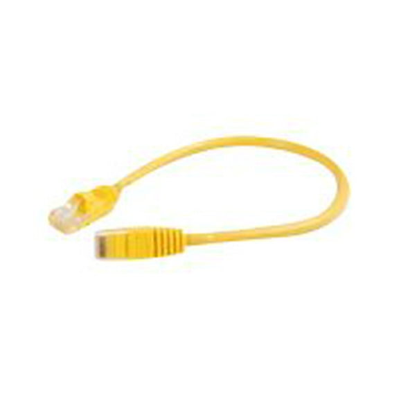 Quiktron Q-Series Patch Cords, CAT5E, Booted, Yellow, 10 FT