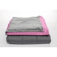 thumbnail image 1 of Quility Premium Weighted Blanket with Soft Cotton Cover, 41"x60", 10 lbs, Pink, 1 of 5