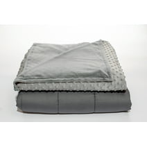 Quility Premium Weighted Blanket with Soft Cotton Cover, 60"x80", 12 lbs, Gray