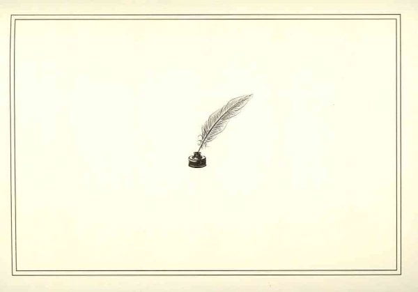 Note Card With Pen Note Card Quill Pen & Ink (Other) - Walmart.com