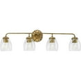 thumbnail image 1 of Quillan Collection Four-Light Soft Gold Transitional Bath & Vanity Light, 1 of 13