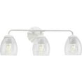 thumbnail image 1 of Quillan Collection Three-Light White Plaster Transitional Bath & Vanity Light, 1 of 13