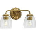 thumbnail image 1 of Quillan Collection Two-Light Soft Gold Transitional Bath & Vanity Light, 1 of 13
