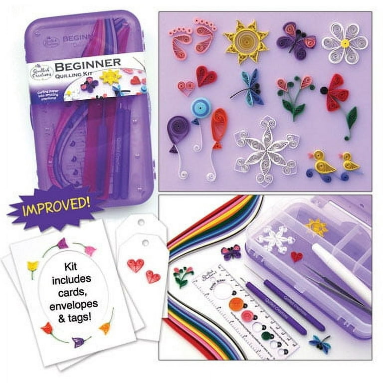 Beginner's Quilling Kit Paper quilling kits for Adult DIY Quilling Art  Handcrafts Set, All-in-one Quilling Tools and Supplies Kit for Beginners  Adult