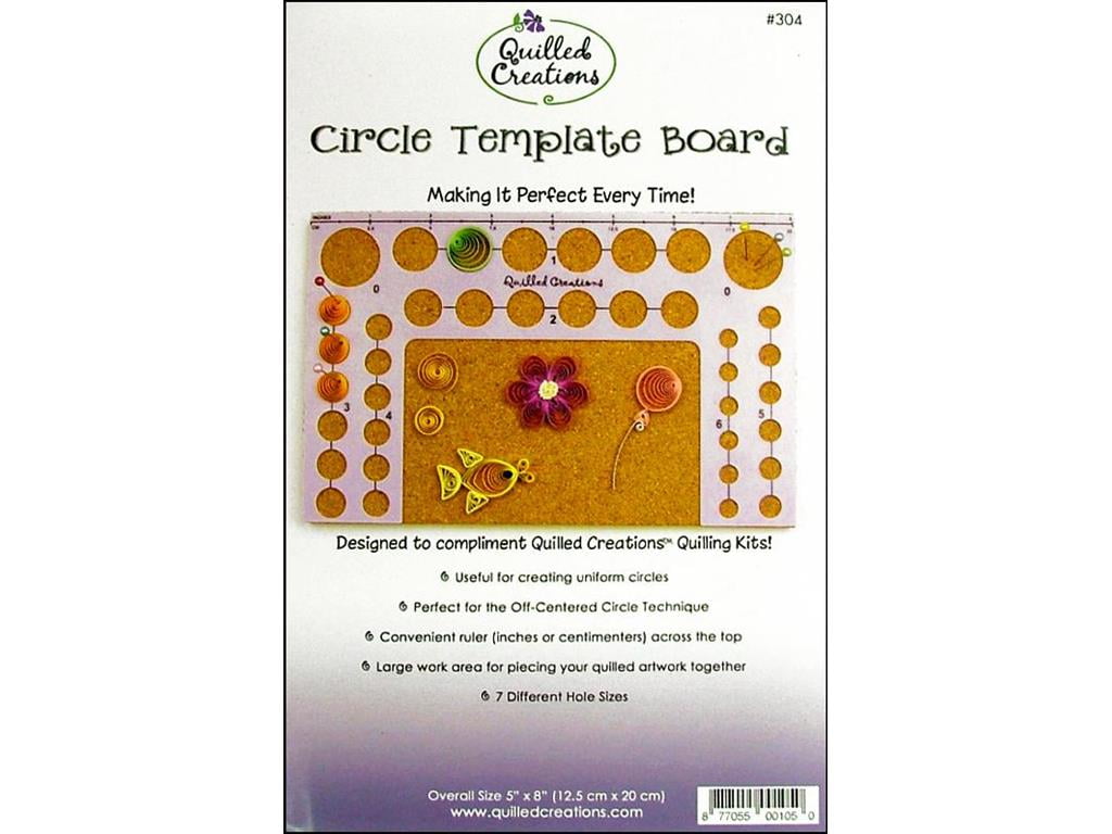Quilled Creations Circle Template Board 5"X8"