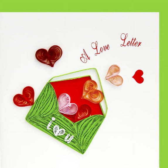 Quilling Card 3D Greeting Cards A Love Letter