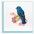 thumbnail image 1 of Quilling Card Quilled Bluebird on Flower Card, 1 of 1
