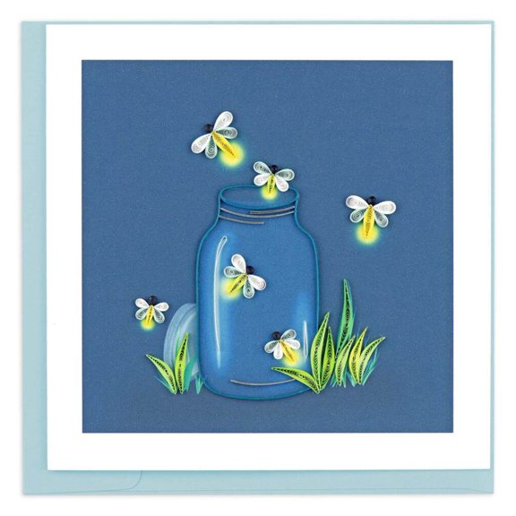 Quilling Card Quilled Fireflies Card