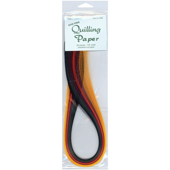 Quilling Paper .125" 80/pkg-fall (8 Colo