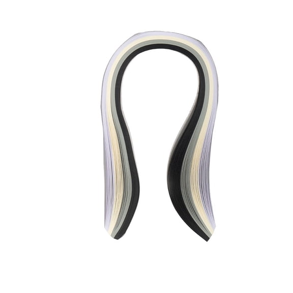 Quilling Paper - Black Mix - 0.5cm Width x 39cm Length - 1 Pack