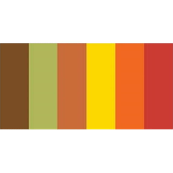 Quilling Paper Mixed Colors .125" 100/Pkg-Autumn (6 Colors)