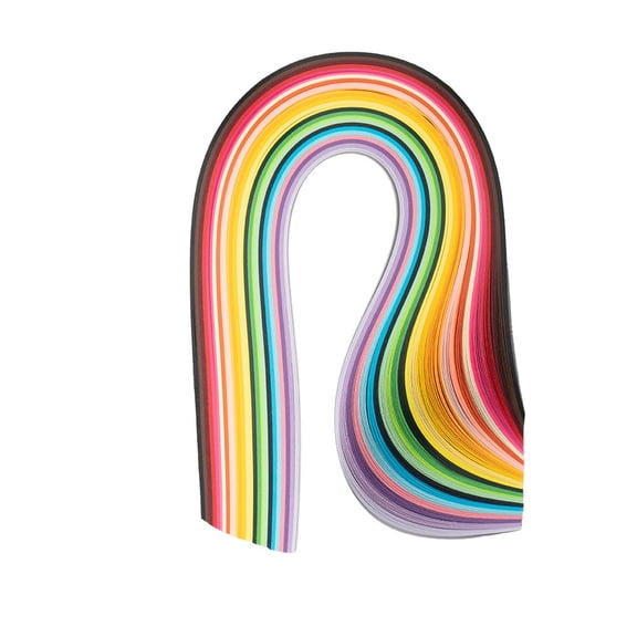 Quilling Paper - Multi Color Mix - 0.5cm Width x 39cm Length - 1 Pack