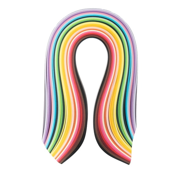 Quilling Paper - Multi Color Mix - 1.0cm Width x 39cm Length - 4 Packs