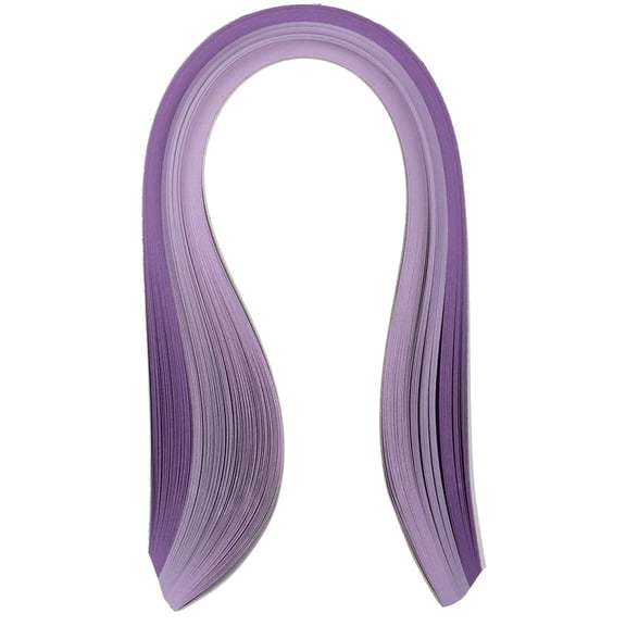 Quilling Paper - Purple Mix - 0.5cm Width x 39cm Length - 10 Packs