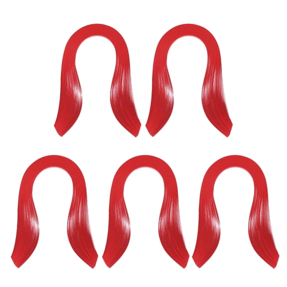 Quilling Strips Paper 600pcs 5mm 39cm Origami Paper Quilling Kits for Art DIY Craft Christmas, Red