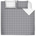thumbnail image 1 of Quilt 2PC Set T Large Grey Check, 1 of 3