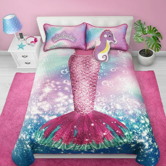 Quilt 3PC Set DQ Mermaid