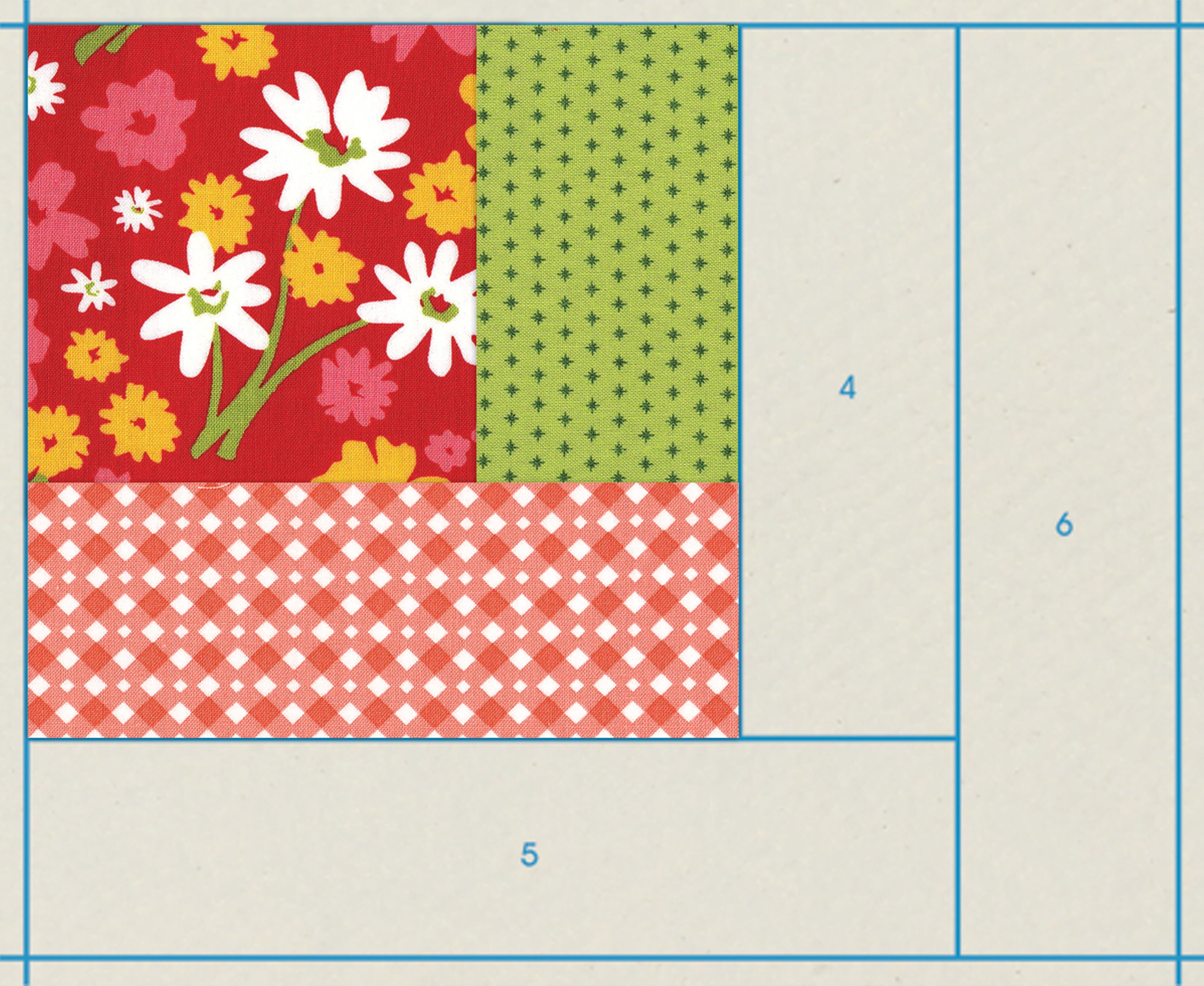 June Tailor Quilt As You Go Log Cabin Mug Mats 3/PkgFinished Size 8.5