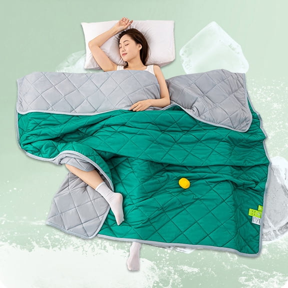 Quilt Blanket, Comforter Cooling Flannel Polyester Fiber, 59.06 x 43.31 in Embossed Patterned Texture, Soft Warm Durable, Easy Wash and Dry Care for Sofa Bed