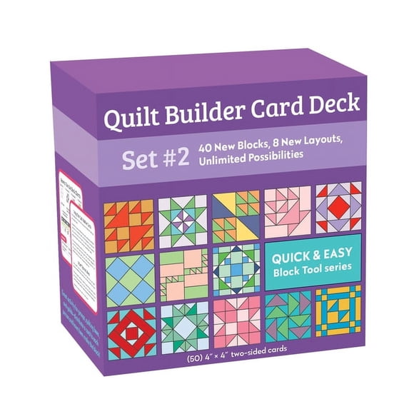 Card Or Block Layout C&T Publishing, Quilt Builder Card Deck Set #2, 40 Blocks, 8 Layouts ...
