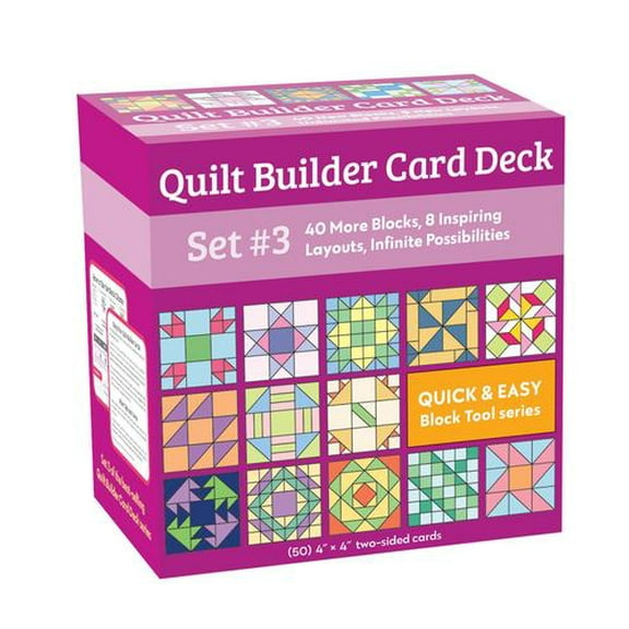 Quilt Builder Card Deck Set #3: 40 More Blocks, 8 Inspiring Layouts, Infinite Possibilities