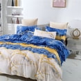 thumbnail image 1 of Quilt Cover Three Piece Microfiber, Cool & Breathable Sheet Set Pillowcase Queen，Blue, 1 of 5