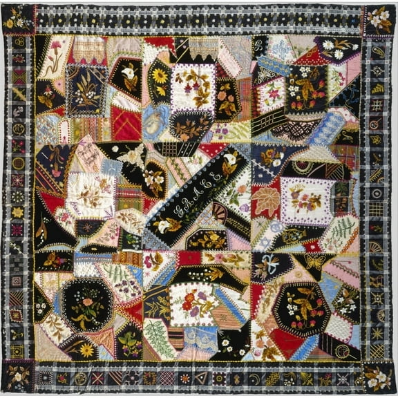 Quilt Crazy Pattern Fine Art (24 x 18)