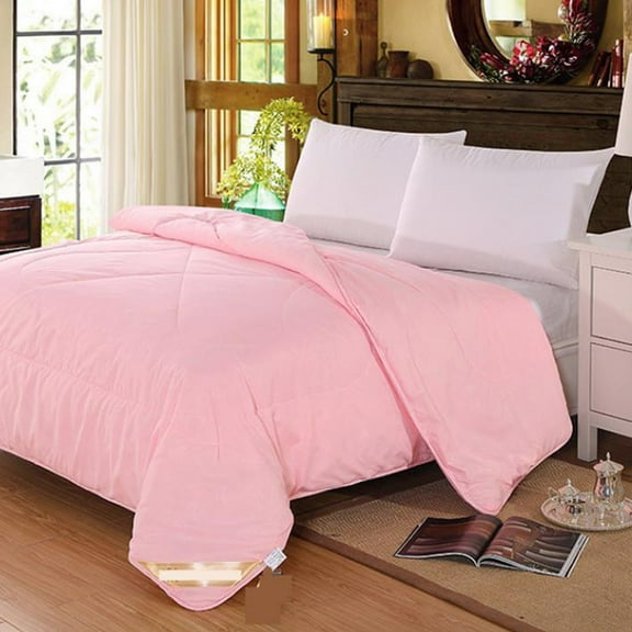 Quilt, Czzoypi Soft Warm Thickened Quilt, Polyester Comforter .5x2m Machine Washable Quick Dry, White