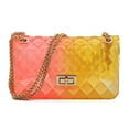 thumbnail image 1 of Quilt Embossed Multi Color Jelly Shoulder Bag, 1 of 11