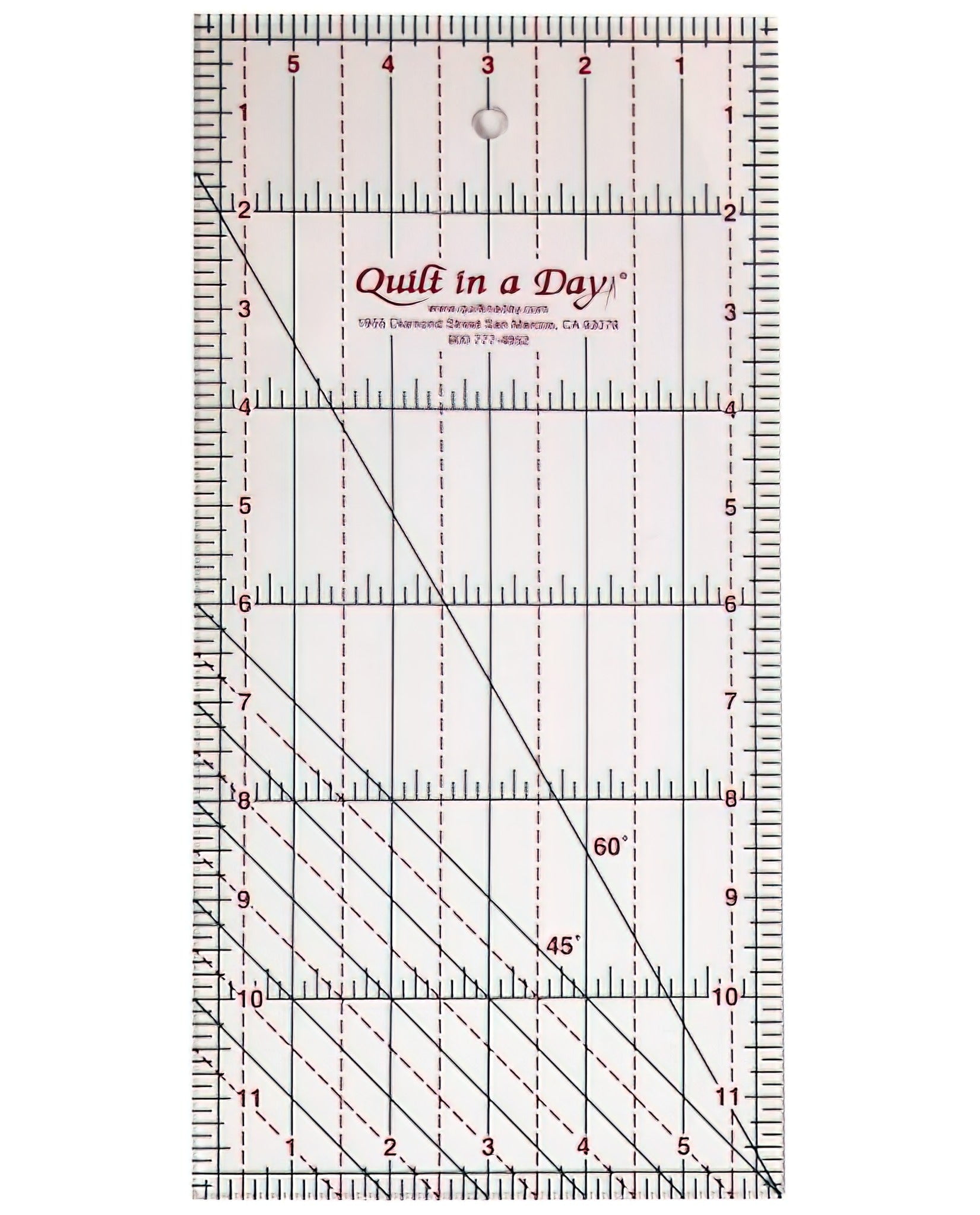 Quilt In A Day 6-Inch By 12-Inch Ruler