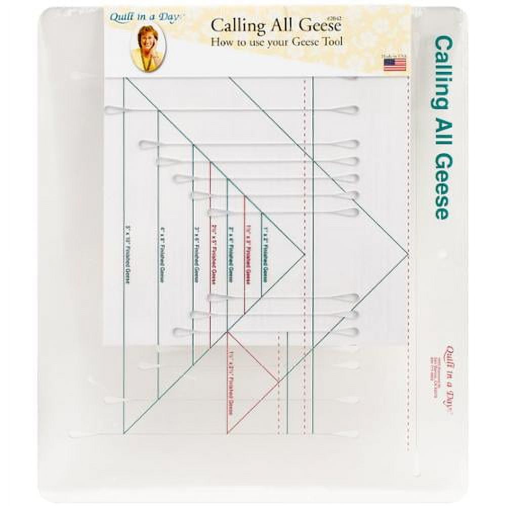 Quilt In A Day Calling All Geese Ruler Template-1"X2" To 5"X10"