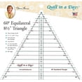 thumbnail image 1 of 60 degree 8.5 Inch Triangle Ruler by Quilt in a Day, 1 of 2