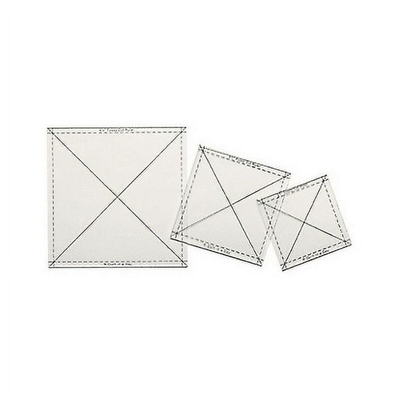Quilt In A Day Fussy Cut Ruler Set-3/Pkg