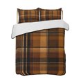 thumbnail image 1 of Quilt King Size Bedding Set, Brown Checked Reversible Summer Quilt 3 Pieces, Farmhouse Tan Brown Buffalo Plaid Lightweight Bedspreads Coverlets with 2 Pillow Shams for All Seasons, 1 of 5