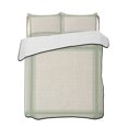thumbnail image 1 of Quilt King Size Bedding Set, Green Grid Lines Reversible Summer Quilt 3 Pieces, Minimalist Stripes Linen Texture Beige Lightweight Bedspreads Coverlets with 2 Pillow Shams for All Seasons, 1 of 5