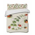 thumbnail image 1 of Quilt King Size Bedding Set, Ladybugs Eucalyptus Reversible Summer Quilt 3 Pieces, Spring Botanical Leaves Green Lightweight Bedspreads Coverlets with 2 Pillow Shams for All Seasons, 1 of 5