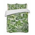 thumbnail image 1 of Quilt King Size Bedding Set, Monstera Palm Leaves Reversible Summer Quilt 3 Pieces, Summer Tropical Botanical Country Lightweight Bedspreads Coverlets with 2 Pillow Shams for All Seasons, 1 of 5