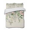 thumbnail image 1 of Quilt King Size Bedding Set, Sage Green Eucalyptus Leaves Reversible Summer Quilt 3 Pieces, Weeping Floral Summer Botanical Lightweight Bedspreads Coverlets with 2 Pillow Shams for All Seasons, 1 of 5