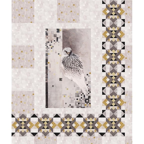 Quilt Kit - Eye On The Storm - 64" X 76" Falcon Ridge Panel Quilt