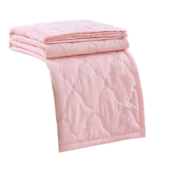 Quilt - Luxury Double Sided Stitching Design Summer Blanket, Lightweight, Soft, All Season Bedding Layer, L(39.37"x59.05")1 Piece