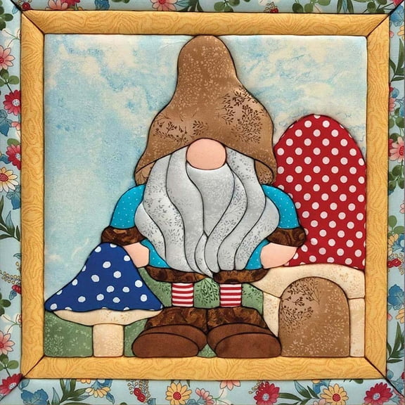 Quilt-Magic No Sew Wall Hanging Kit-Gnome Home