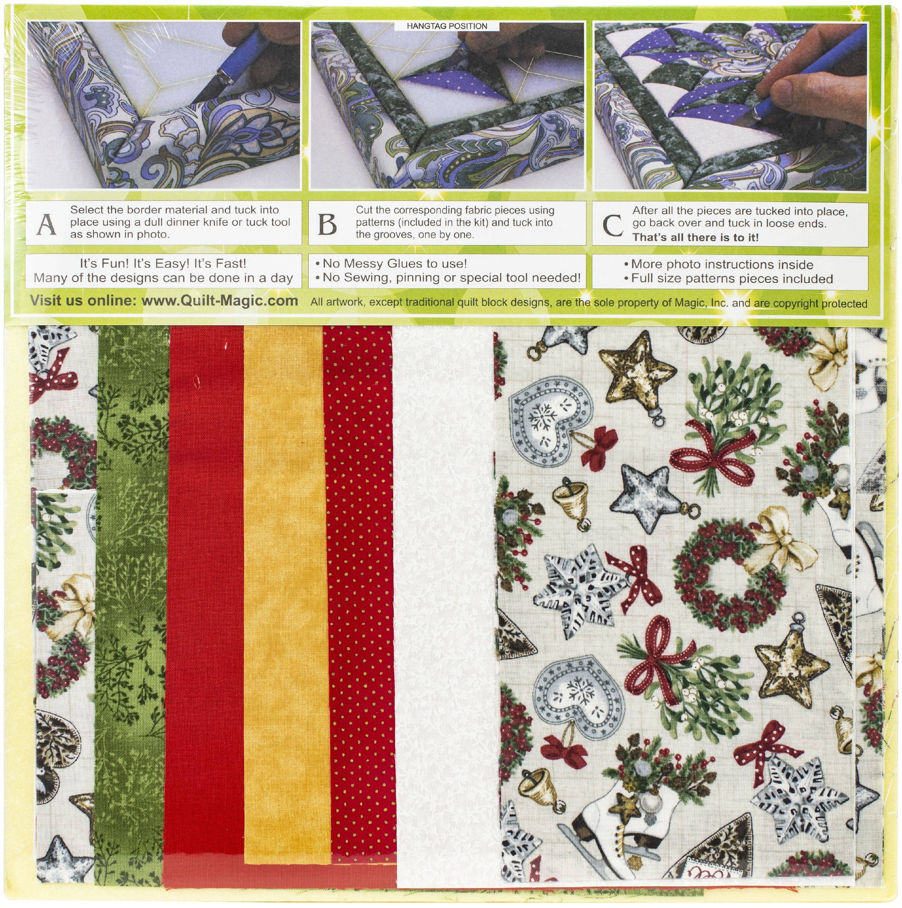 QuiltMagic No Sew Wall Hanging KitChristmas Bells