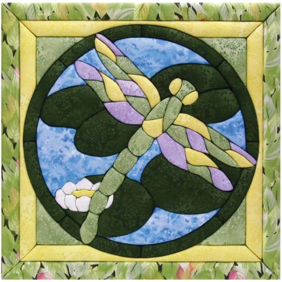 Quilt-Magic No Sew Wall Hanging Kit-Dragonfly