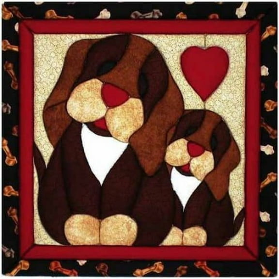 Quilt-Magic No Sew Wall Hanging Kit-Puppy Love