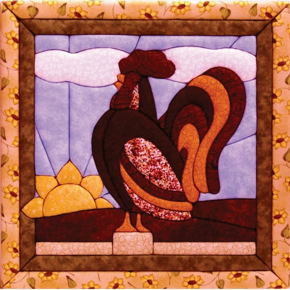 Quilt-Magic No Sew Wall Hanging Kit-Rooster