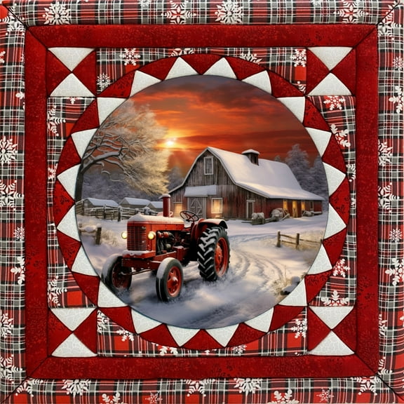 Quilt-Magic No Sew Wall Hanging Kit-Winter Scene