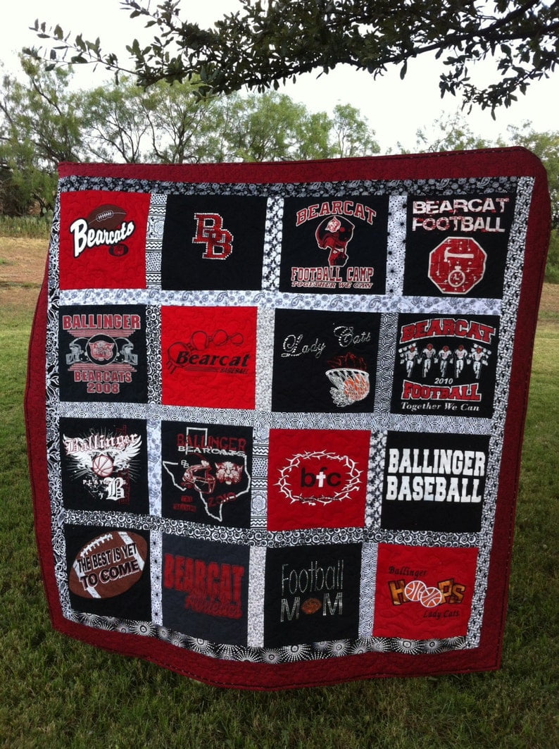 Quilt - Memory Quilt Out of T Shirts - Tshirt Quilt Blanket