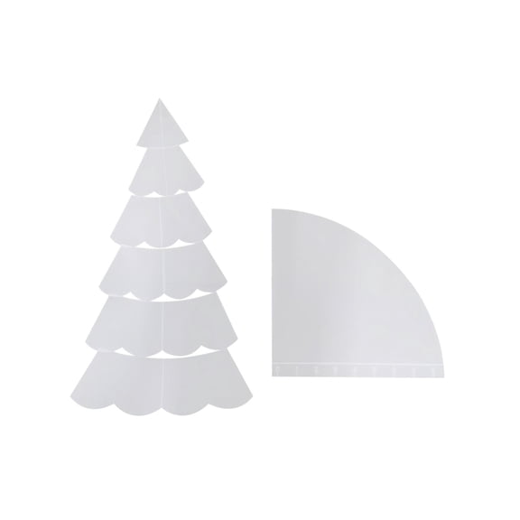 Quilt Panels for Quilting Handmade Christmas Tree Quilting Acrylic Template Set, 7 Pieces in 3 Sizes for DIY Sewing and Craft Projects, Holiday Decor, 1 Set