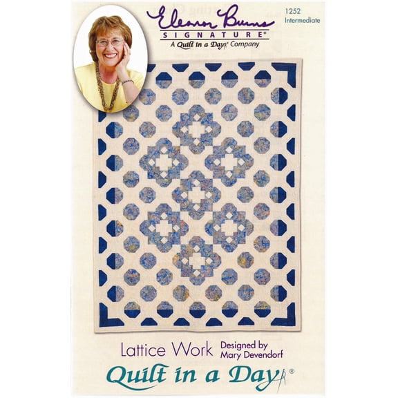 Quilt Pattern - Lattice Work by Mary Devendorf A Quilt in A Day Eleanor Burns 16-Page Pattern Booklet (1252) M202.26